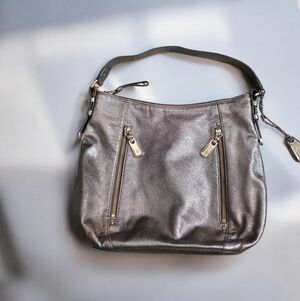 Cole Haan Metallic Leather Shoulder Bag, Hobo